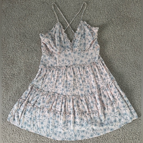 Love Tree | Floral Babydoll Fit and Flare Mini Dress | Size: L | NWOT - Picture 4 of 9